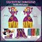 Day of the Dead Sugar Skull Hanging Decorations – 8PCS Dia de los Muertos Party Decor with Tassels, Mexican Skeleton Hanging Banners for Halloween, Día de los Muertos Festival, Indoor & Outdoor Fiesta Decorations